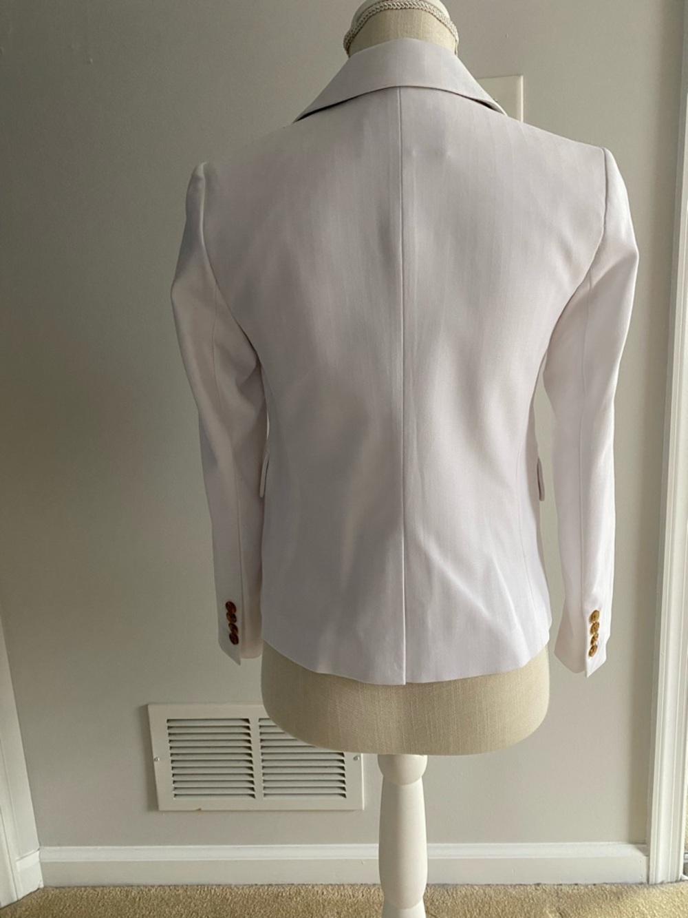 Banana Republic White Single-Button Notch Lapel Blazer - Picture 2 of 6
